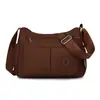 Bolso Casual de Gran Capacidad para Mujer 2025 Otoño Nuevo Bolso de Hombro Multicompartimento Ligero Bolso Cruzado de Nailon Simple a la Moda