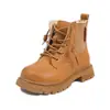 Zapatos para Niñas Botines Cortos Martin para Niños Nuevo Estilo Primavera y Otoño 2025 Moda de Invierno Niños Bebés Botas de Ruibarbo Modernas