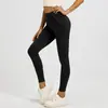 Calça de yoga de cintura alta com levantamento de bumbum para mulheres, calça de ginástica elástica justa, calça esportiva modeladora com bolsos para uso ao ar livre