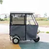 Cobertura de Garagem para Triciclo Elétrico Transparente Totalmente Fechada Nova Cortina de Para-brisa para Cobertura Lazer e Proteção contra Frio Lona de Chuva para Idosos Toldo