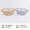 Lavabo Doméstico de Moda Lavado de Verduras en Cocina Espesado Duradero Cubeta para Lavar Ropa Plástico Dormitorio Estudiantil Lavabo para Champú Transparente