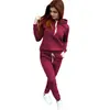 Traje casual de moda transfronteriza europea y americana para mujer otoño e invierno Nuevo suéter con capucha y forro polar pantalones deportivos para mujer Comercio exterior Moda para mujer