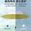 Sombrilla Solar Protección UV Doble Capa Plata Titanio Sombrilla Parasol Protección Solar Extra Fuerte Plegable para Mujer para Lluvia o Sol Doble Uso upf50+