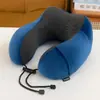 Almohada Bingdoudou de Espuma Viscoelástica en Forma de U Almohada Cervical Transfronteriza para Viajes en Avión Reposacabezas para Cuello y Cervical Regalo con Logo Personalizado