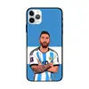 16 Funda de Teléfono Caricatura de Fútbol Messi 17 Adecuada para iPhone 15 Pro Max Funda 13 Funda Suave a Prueba de Golpes 14 Hombres