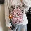 Mochila de Hombro Doble Estilo Coreano para Mujer, Dibujos Animados, Viaje Sencillo, Moda Otoño 2026, Nueva, de Hombro Único, Estampado de Leopardo
