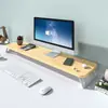 Suporte Elevador de Computador Estendido para Monitor de Mesa, Base com Ajuste de Altura, Suporte de Rack de Armazenamento de Tela para Mesa de Escritório