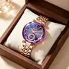 Gelangdi Reloj de Mujer Más Vendido Hecho a Medida Transfronterizo Corazón del Océano Esfera de Diamante Reloj de Cuarzo para Mujer Fábrica de Guangzhou Stock Listo