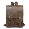 Mochila Vintage 2024 Nueva Flip Gran Capacidad Mujer Casual Cuero Suave PU Mochila Mochila para Viaje Mujer