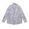 Camisa de Manga Larga Oversize Americana Retro con Diseño Jacquard de Borlas, Sentido Creativo Casual que Combina con Todo para Hombre y Mujer, Primavera y Otoño