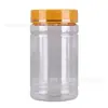 Garrafa Plástica Boca Larga de Bambu Transparente 100 150 200 300 ml Garrafa Cápsula Pet Garrafa Selada