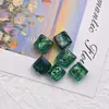 Sensación de pintura al óleo retro material de flor de pan de oro cuenta de vidrio coloreada cuadrada para azúcar accesorios de colgante de collar pulsera DIY en stock envío 48h