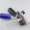Botella de loción transparente 220ml botella con bomba, botella con bomba tipo clip para champú, botella corta y regordeta tipo pico de pato 220ML botella para gel de ducha
