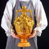 Vela em formato de lingote de ouro vela em formato de balde de ouro lâmpada de lingote dourado vela de lótus lâmpada de lótus fabricantes domésticos