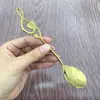 Colher de Comer de Aço Inoxidável Colher Criativa em Formato de Coração Nota Colher Dourada para Sobremesa Colher de Sopa para Casa Restaurante