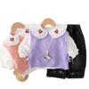 Roupa de Outono para Meninas 2025 Novo Colete de Bebê Estiloso Conjunto Casual de Três Peças para Crianças Pequenas Primavera e Outono Venda por Atacado