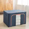Caja de almacenamiento de ropa, uso doméstico, para guardar ropa, ropa de cama y artículos de algodón o lino; caja de almacenamiento plegable para organizar armarios y el almacenamiento del coche