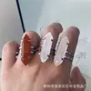 Anel de cristal rosa 8*31 coluna hexagonal dupla ponta incrustado jade ágata anel de amantes vivos processamento personalizado