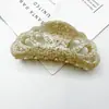Shangxuan Joyería Pinza para el Cabello de Ácido Acético Cabeza de Leopardo Pinza para el Cabello Pinza para el Cabello Elegante Tamaño Grande Pinza de Tiburón Pinza para el Cabello de Disco