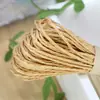 10m/laço corda de papel dupla camada monocromática cor palha de ráfia corda de papel palha linha trançada corda de papel palha dupla camada linha decorativa para chapéu de palha