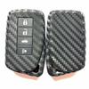 Para Funda de Llave de Coche Lexus ISES GSRX BYD/Lexus Funda de Llave de Silicona con Patrón de Fibra de Carbono