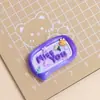 Etiqueta de Letra Inglesa Brillante de Resina de Doble Capa Accesorios para Joyería DIY Colgante para Llavero Cadena para Teléfono Accesorios para Collares