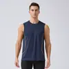 Chaleco Deportivo Transfronterizo Verano Europeo y Americano Delgado de Secado Rápido para Hombre Correr Fitness Sin Mangas Camiseta Transpirable
