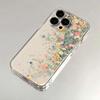 Funda transparente para móvil 15 para iphone16 funda protectora floral de pantalla completa 13 funda blanda Apple 11 espacio 12 anticaída