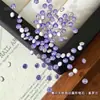 Pedras de strass redondas de fundo plano para nail art, mini pedras de strass facetadas semitransparentes de cores mistas deslumbrantes, decorações variadas para unhas para fácil aplicação