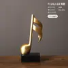 Ornamentos de Resina Dourados Acessíveis de Luxo, Sala de Estar de Casa, Gabinete de TV, Gabinete de Vinho, Decorações para Quarto de Modelo, Artesanato e Mobiliário