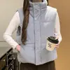 Colete de moda em veludo cotelê para outono e inverno 2026, novo, soltinho, jaqueta quente com gola alta, versátil