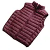 Jaqueta acolchoada leve nova outono e inverno 2024 moda masculina colete colete fino inverno leve por dentro e por fora colete