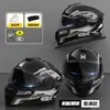 Casco Eléctrico Certificado 3C/Dot para Mujeres, Casco Integral de Moto Cálido de Invierno para Hombres, Seguridad Universal para Motocicleta al por Mayor