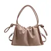 2026 Nova Moda Bolsa de Ombro Único Plissada Nuvem Bolsa Feminina Chic Francês Bolsa Transversal Yuezi Bolsa de Axila Grande Capacidade