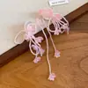 Cores do Início da Primavera~Brincos Coloridos de Franja com Flores e Contas para Mulheres, Estilo Férias na Praia, Brincos Doces com um Toque de Luxo