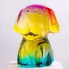 Figurillas de Perro de Cristal de los Doce Animales del Zodiaco: Perro, Rata, Dragón, Serpiente, Caballo, Oveja, Mono, Gallo, Cerdo y Perro Adornos para Manualidades de Sala de Estar y Decoraciones del Zodiaco