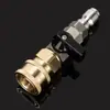 Válvula de esfera para tubo de pistola de água de alta pressão para lavadora de carros, conector rápido de 3/8", interruptor de válvula de esfera, conector rápido de 1/4", bomba de ar, tubo de ar, conector rápido