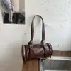2026 Nuevo Estilo Coreano Moda Retro Bolso Boston Gama Alta Nicho Versátil Bolso de Hombro Cruzado