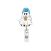 Halloween Fantasma Acrílico Glitter Médico Fofo Retrátil Rotativo Porta-Crachá Presente Fivela Puxadora de Identificação