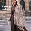 Bufanda y Chal de Imitación Cachemir con Estampado de Leopardo Transfronterizo Doble Uso Otoño e Invierno Nuevo Estilo Moda de Alta Gama para Mujer Bufanda Cálida Venta al por Mayor