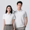 Camisa Polo de Cuello Rayado Ropa de Trabajo Personalizada Camisa Publicitaria Uniforme de Trabajo Camiseta de Manga Corta con Logo Bordado Nuevo Estilo de Verano