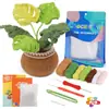 Paquete de Materiales de Crochet Más Vendido de Amazon Serie de Plantas Adornos de Flores en Maceta Regalos Soporte Dropshipping