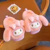 Nuevas pantuflas de algodón con dibujos animados para niños de otoño e invierno, adecuadas para niños mayores y bebés, lindas, para usar en familia, antideslizantes, cálidas y cómodas para uso en interiores