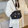 Bolso de Cadena Acolchado Estilo Chanel Versátil de Nicho, Bolso Cuadrado Elegante de Gama Alta para Mujer, Nuevo Modelo Transfronterizo 2025, Bolso de Hombro Cruzado
