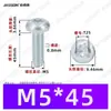 Tornillos Autorroscantes de Cabeza Plana con Rosca Triangular, M2~M6, Estándar Alemán Din7500, Chapado en Zinc Blanco, Tornillos Autorroscantes Pequeños