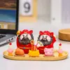 Doze Zodíacos Desenho Animado Buda Boneca de Resina Enfeites Zhong Kui Estação de Trabalho de Escritório Decoração de Fada para Desktop Enfeites