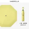 50% de descuento Paraguas de seis varillas con recubrimiento negro para sol y lluvia, sombrilla mini, paraguas con mango de anillo, paraguas compacto tipo cápsula, paraguas de bolsillo promocional