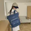 Linda Mochila de Verão Nova Estilo Japonês Simples Grande Capacidade Estilo Universitário Mochila Unissex da Moda Bolsa para Mamãe P