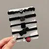 Cuerda Duradera para Trenzar el Cabello, Accesorio para el Cabello de Goma, Goma Elástica de Alta Gama Morandi, Cuerda Negra para el Cabello que No Aprieta, Cuerda de Cabello Colorida