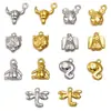 7 Tipos de Accesorios para Joyería de Acero Inoxidable 304 Colgantes de Animales Cabeza de Vaca Libélula Serpiente Oso Chinchilla Colgante Joyería Electrochapada